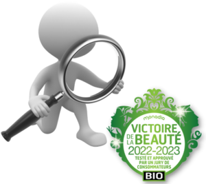 Focus sur le logo Bio Victoires de la Beauté