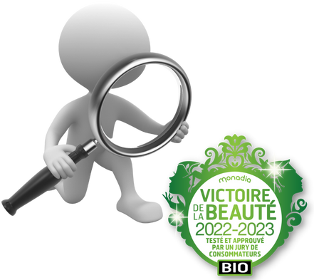 Focus sur le logo Bio Victoires de la Beauté